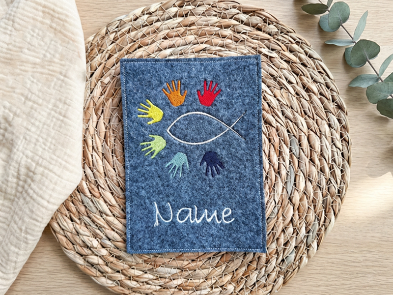 Preview: Wir zusammen Gotteslobhülle - Vollstick Stickdatei